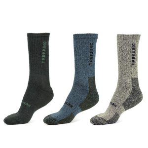 Meias Trekking Coolmax – Pack 3 sortido
