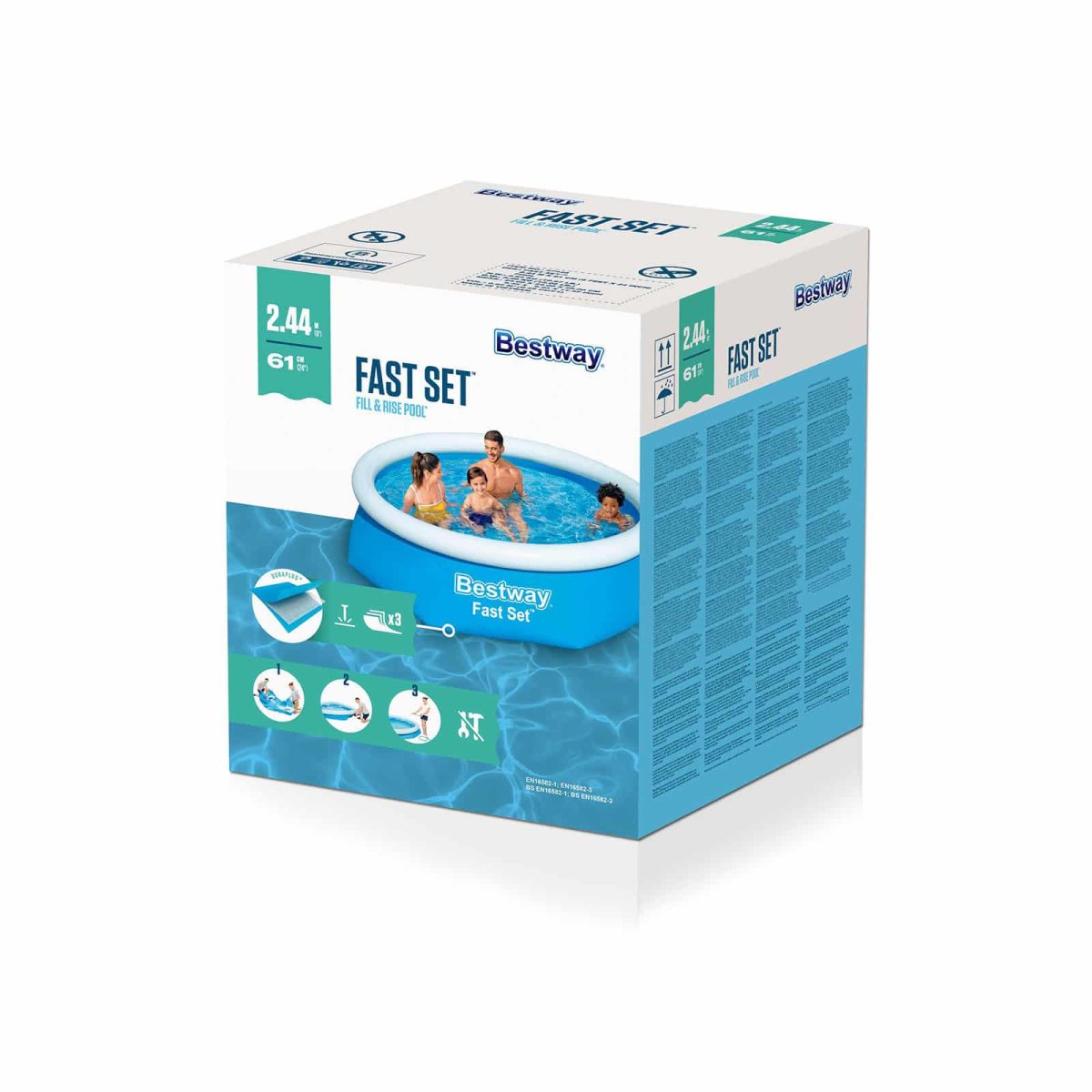 Piscina insuflável redonda Fast Set 2,44 m x 61 cm - Image 5