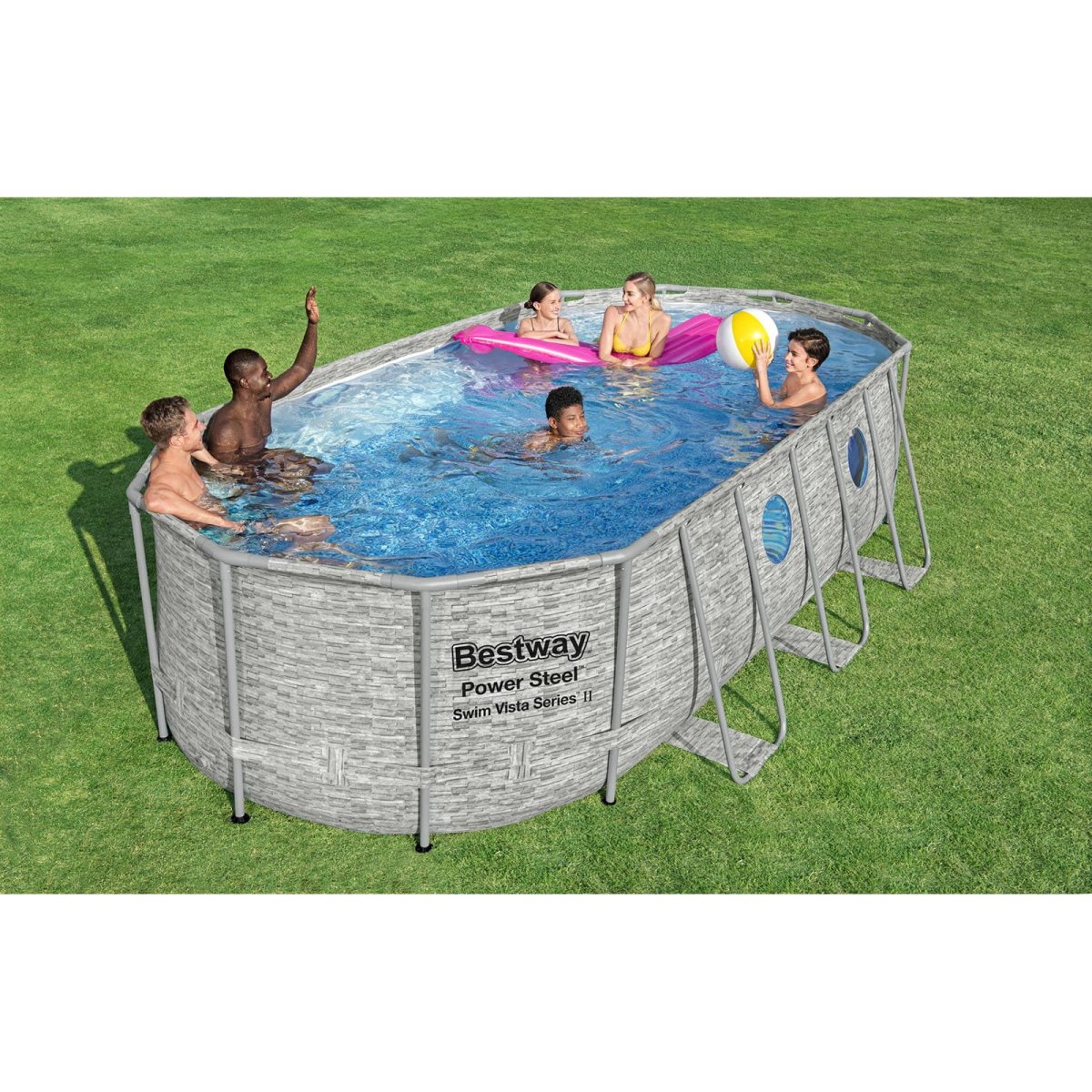 Piscina desmontável Power Steel Swim Vista Series II Bestway 5,49 m x 2,74 m x 1,22 m - Image 4
