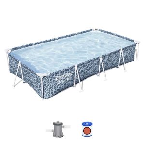 Piscina desmontável retangular Steel Pro 3,66 m x 2,01 m x 66 cm