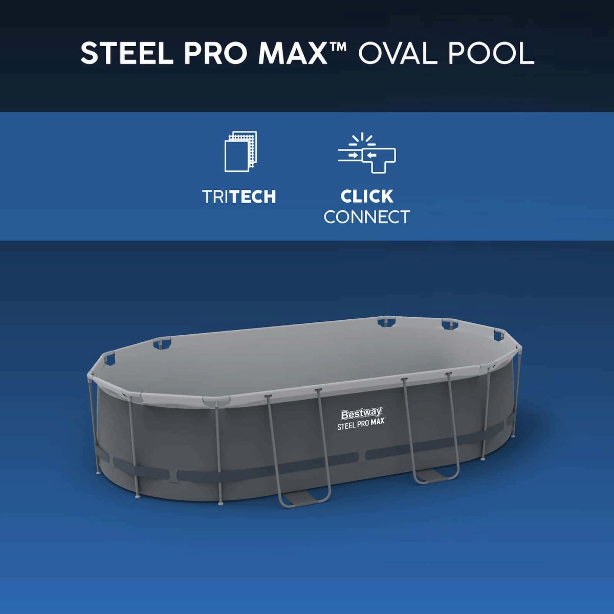 Piscina desmontável oval Bestway Steel Pro MAX 3,05m x 2,00m x 84cm - Image 7
