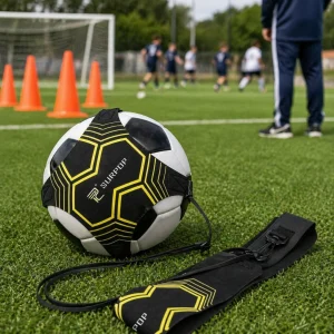 Allenatore Calcio Coppa Del Mondo Controllo Palla Allenamento