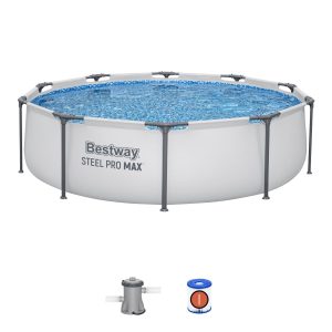 Conjunto de Piscina Desmontável Bestway® Steel Pro MAX™ de 3,05 m x 76 cm