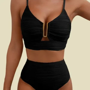 Bikini Dames Hoge Taille Push Up Buikcontrole Set