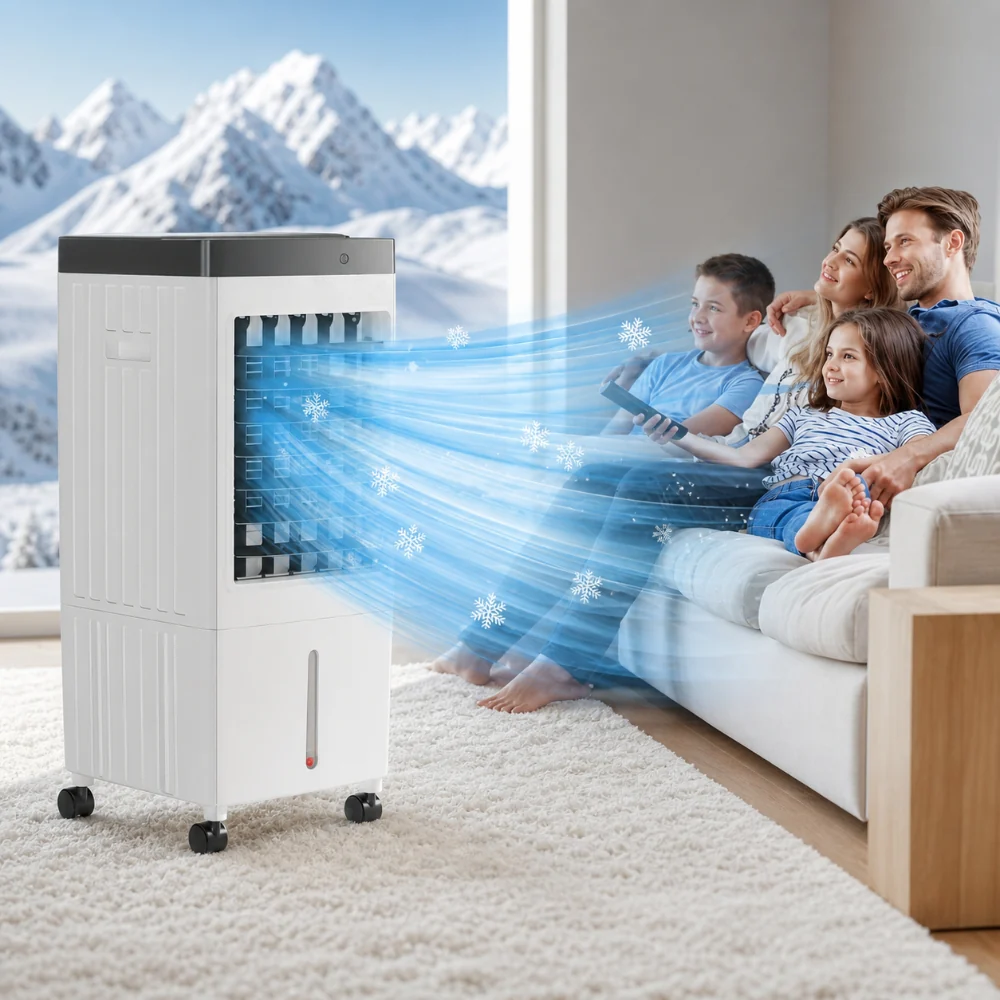 Condizionatore Portatile Raffrescatore Aria Ventilatore Casa