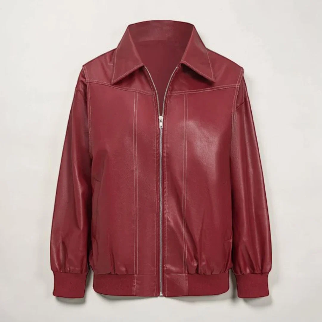 Dames Jas Oversized Biker Stijl Casual - Image 3