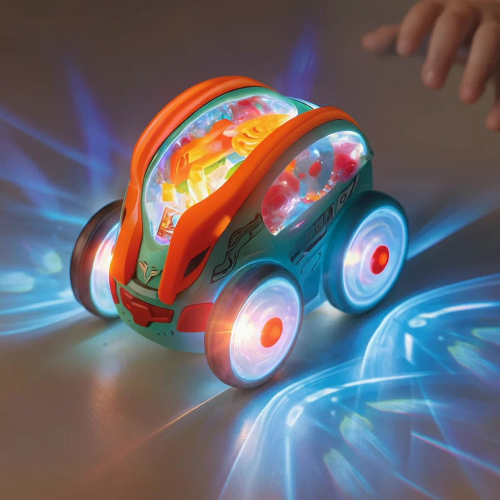 LED Speelgoedauto 360° Draaibewegingen Lichtshow Kinderen - Image 2