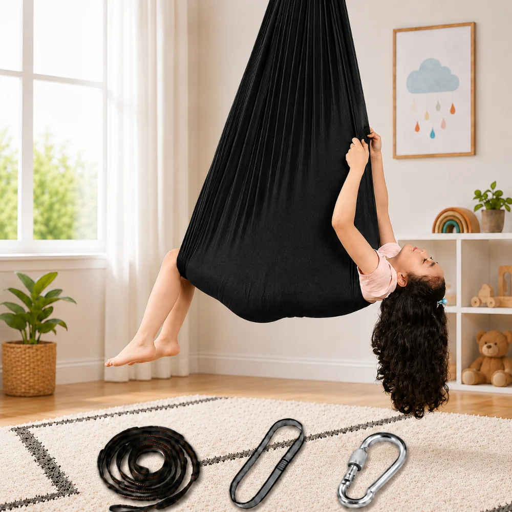 Hangstoel Kinderen Sensorische Therapie Hangmat Katoen - Image 9