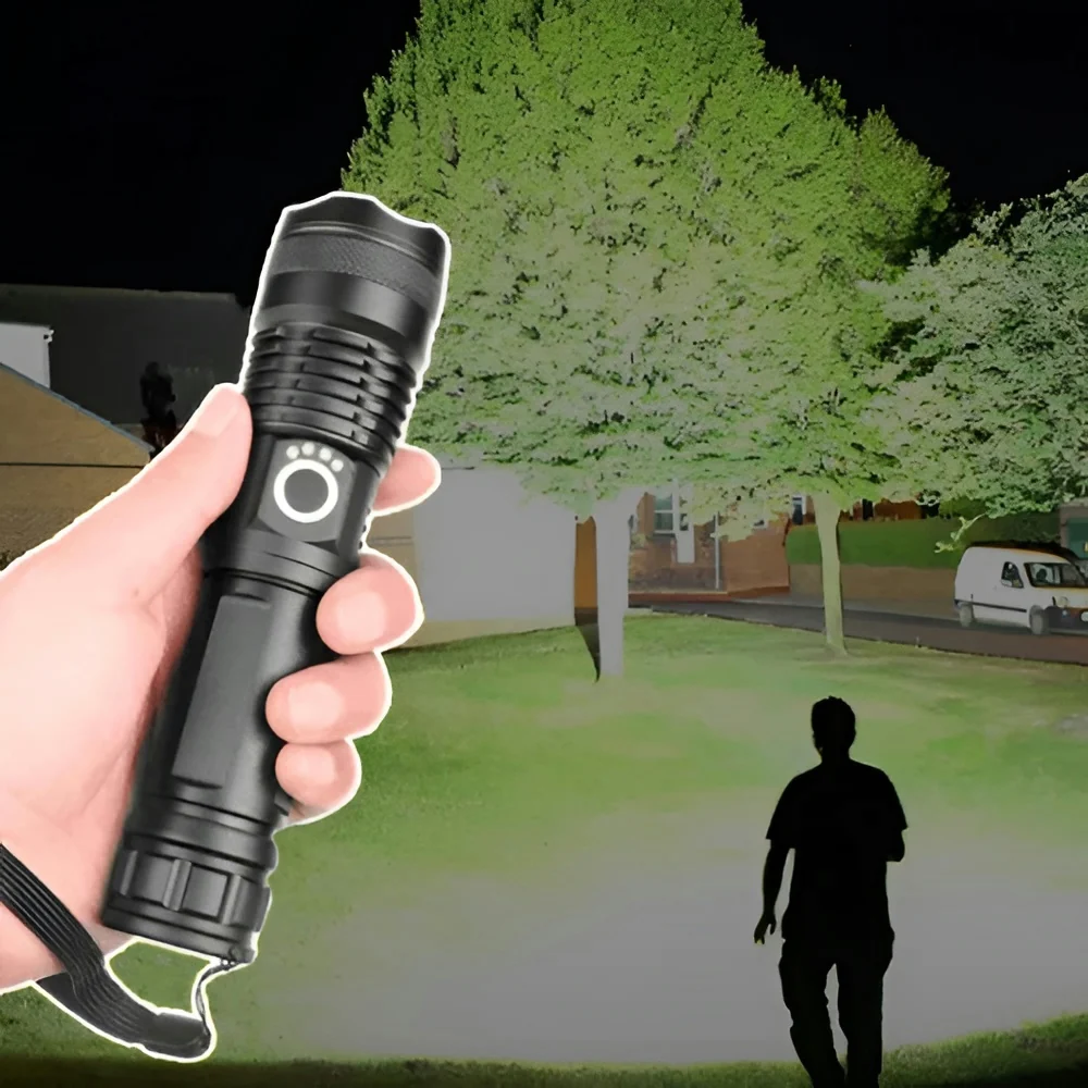 Zaklamp Oplaadbaar LED Krachtig Zoom Waterbestendig Outdoor - Image 3