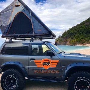 Tenda de tejadilho cunha modelo Selvage black