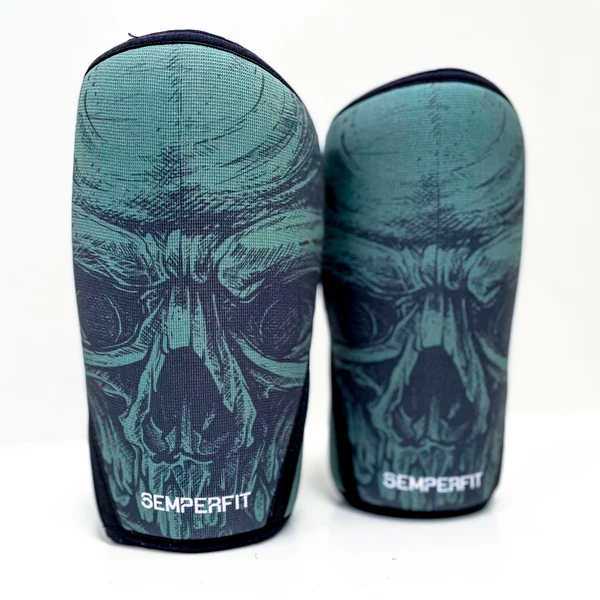 Joelheiras Green Skull