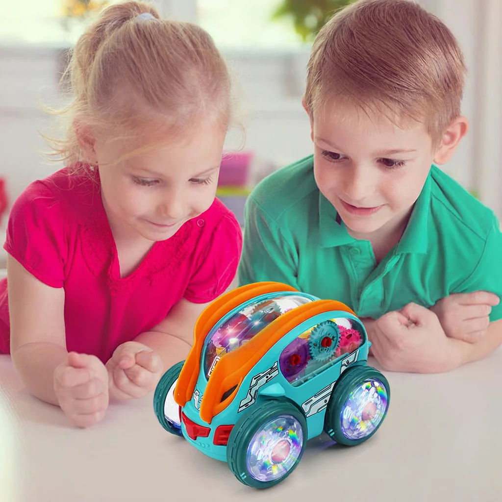 LED Speelgoedauto 360° Draaibewegingen Lichtshow Kinderen - Image 5