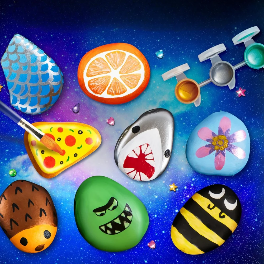 Knutselspeelgoed Rock Painting Kit Glow Verf Creatief Knutselset - Image 9
