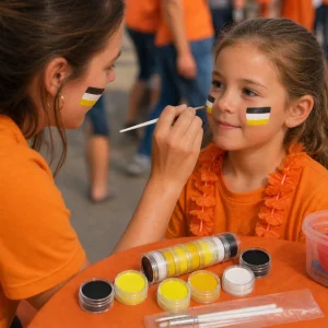 Lichaamsverf WK Make Up Schmink Set Penselen Creatieve