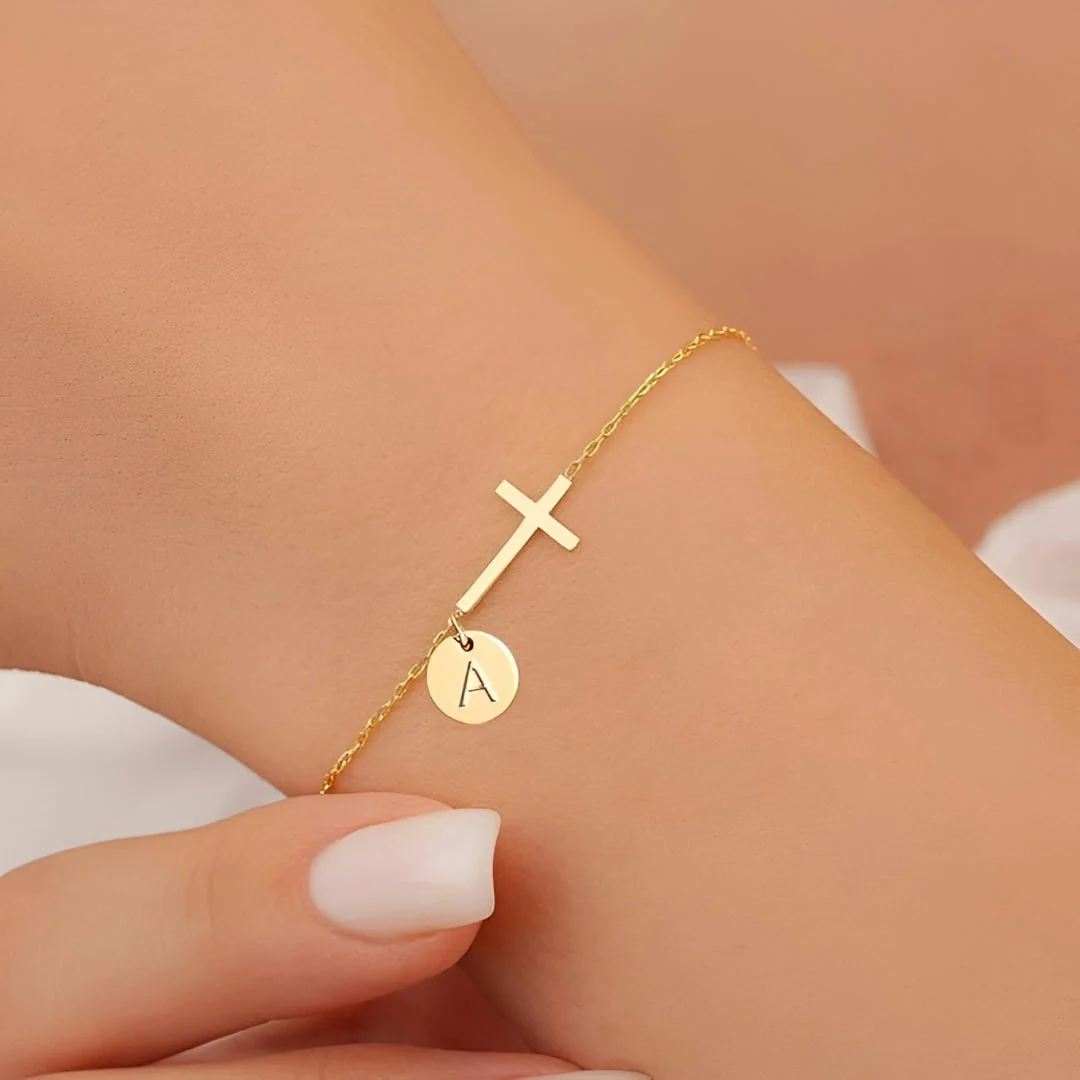 Moederdag Cadeau Armband Dames Kruis Verstelbaar RVS Sieraad - Image 4