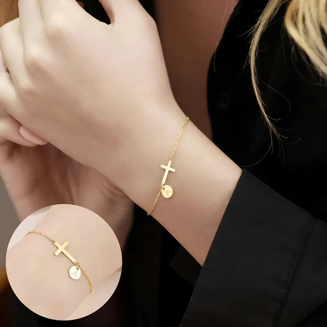 Moederdag Cadeau Armband Dames Kruis Verstelbaar RVS Sieraad - Image 6