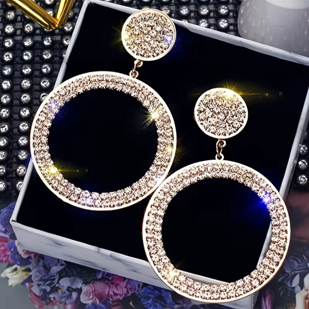 Moederdag Cadeau Oorbellen Dames Hangers Rond Geometrisch