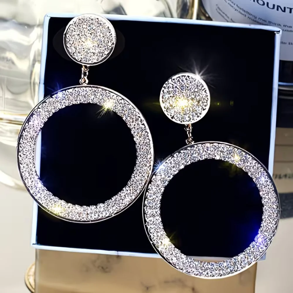 Moederdag Cadeau Oorbellen Dames Hangers Rond Geometrisch - Image 3