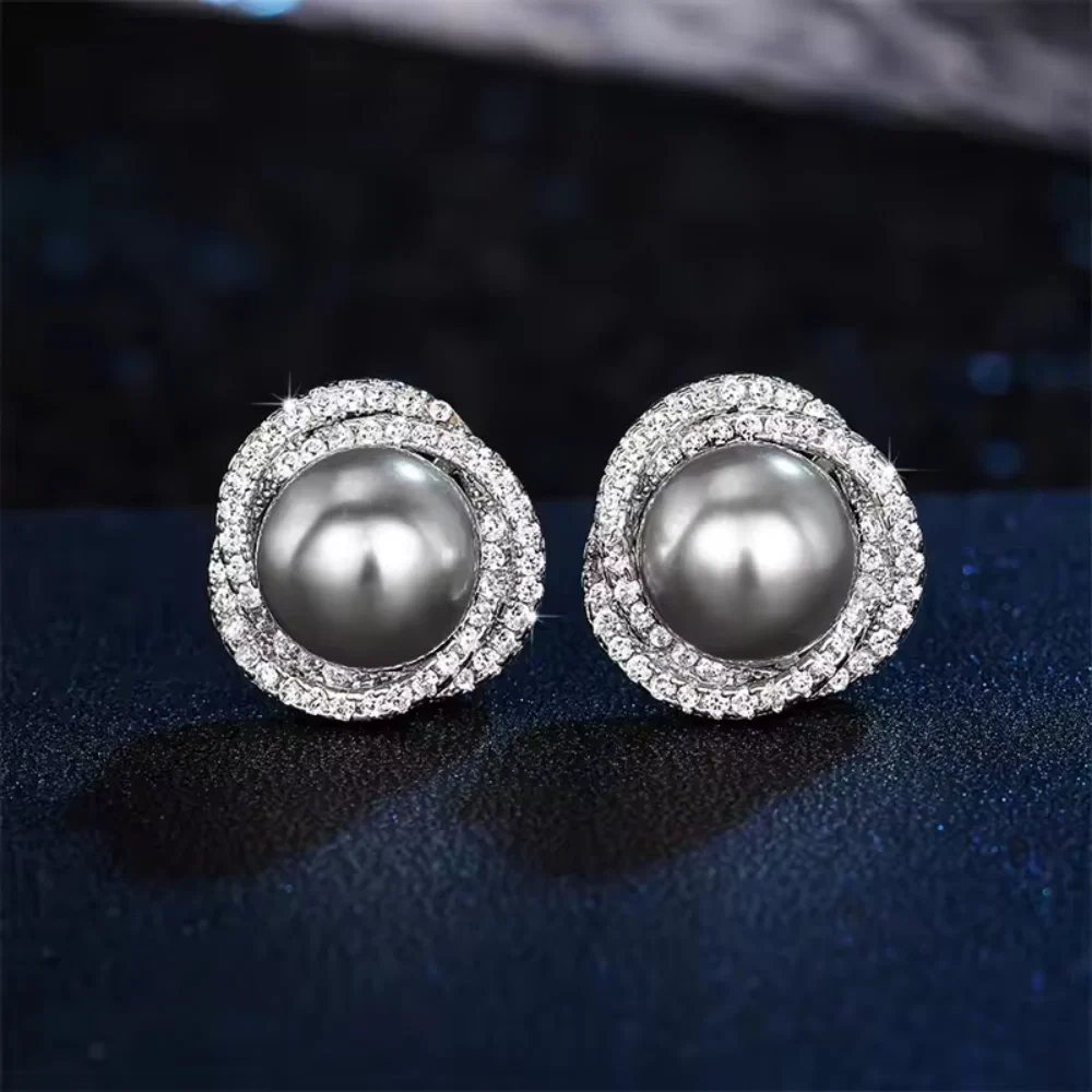 Moederdag Cadeau Oorbellen Dames Parel Stud Elegant Klassiek - Image 5