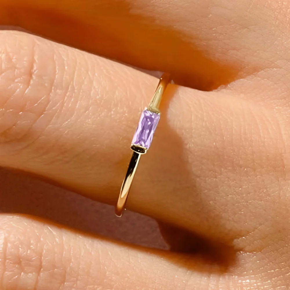Moederdag Cadeau Ring Dames Verstelbaar Minimalistische Smalle Ring - Image 9