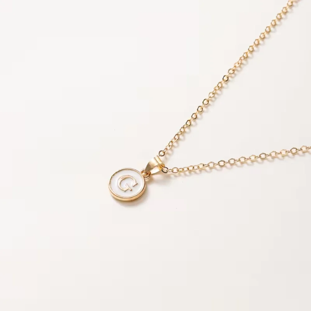 Moederdag Cadeau Ketting Dames Verstelbaar Initial Hanger Emaille - Image 4