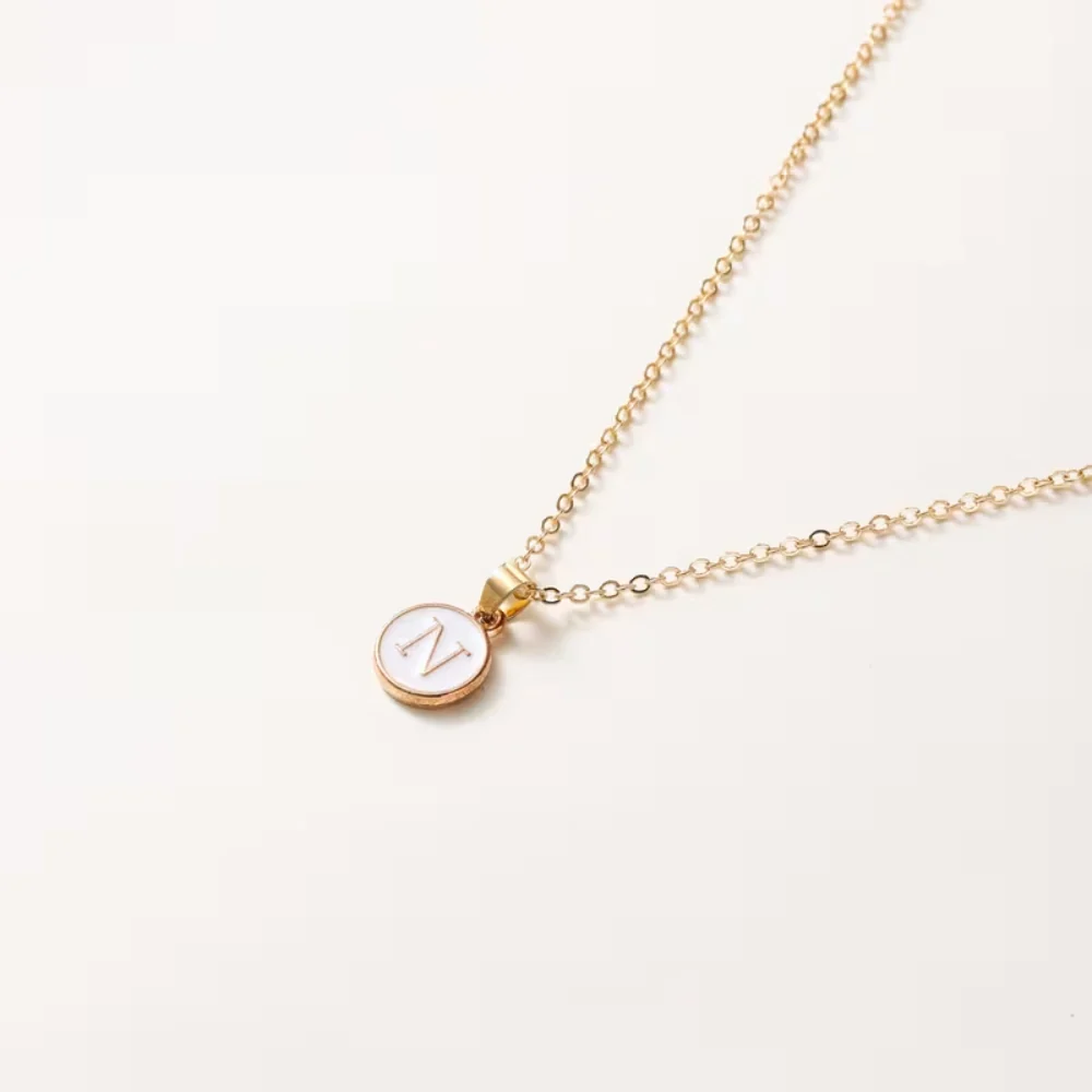 Moederdag Cadeau Ketting Dames Verstelbaar Initial Hanger Emaille - Image 6