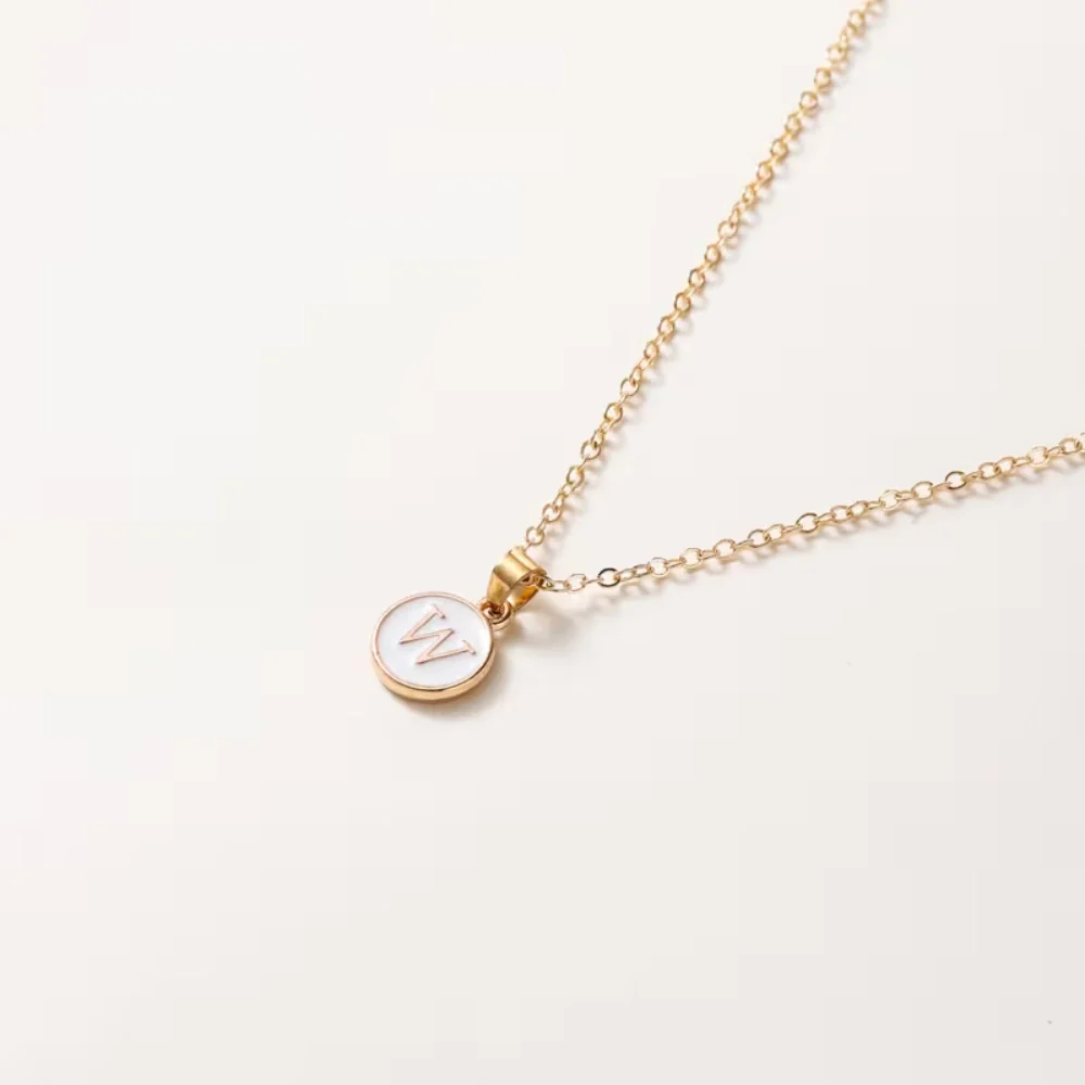 Moederdag Cadeau Ketting Dames Verstelbaar Initial Hanger Emaille - Image 7