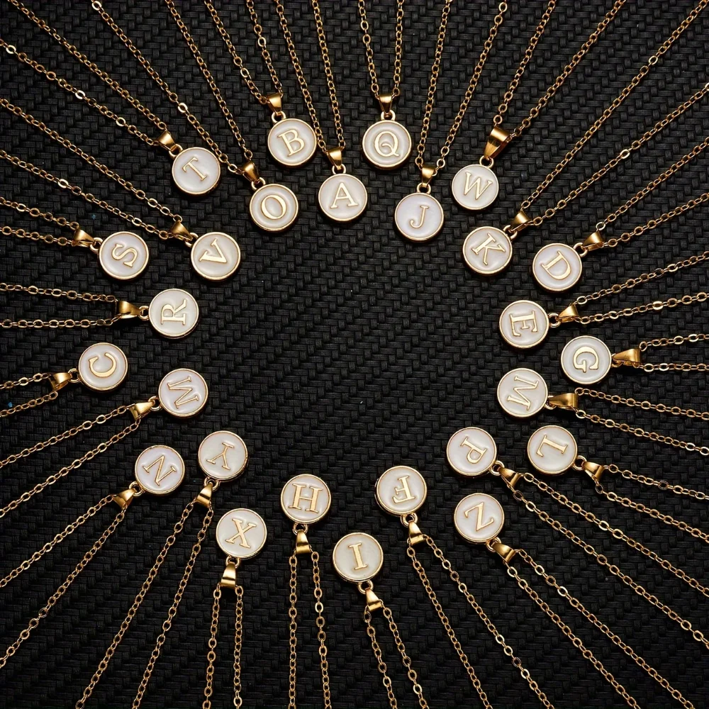 Moederdag Cadeau Ketting Dames Verstelbaar Initial Hanger Emaille - Image 8
