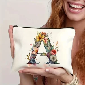 Moederdag Make Up Tas Letter Initialen Cadeau Dames Reistas