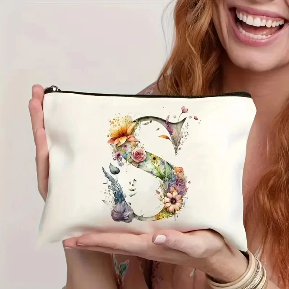 Moederdag Make Up Tas Letter Initialen Cadeau Dames Reistas - Image 3