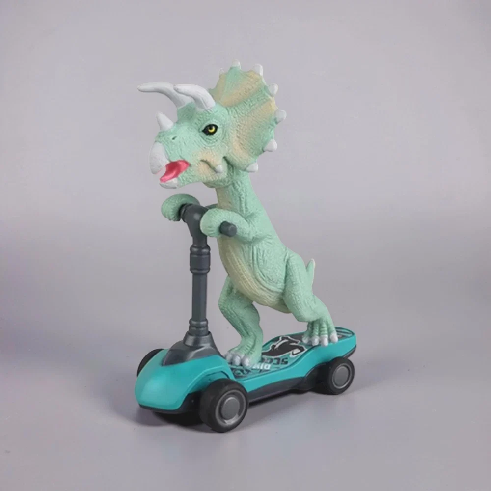 Speelgoed Dinosaurus Pull Back Scooter Set Race Auto - Image 6