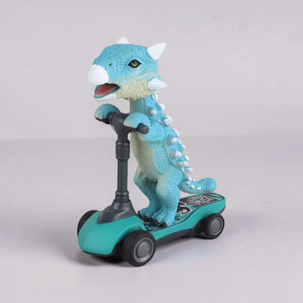 Speelgoed Dinosaurus Pull Back Scooter Set Race Auto - Image 8