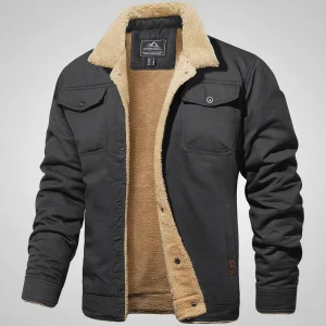 Heren Winterjas Ritsjack Teddyvoering Zakken
