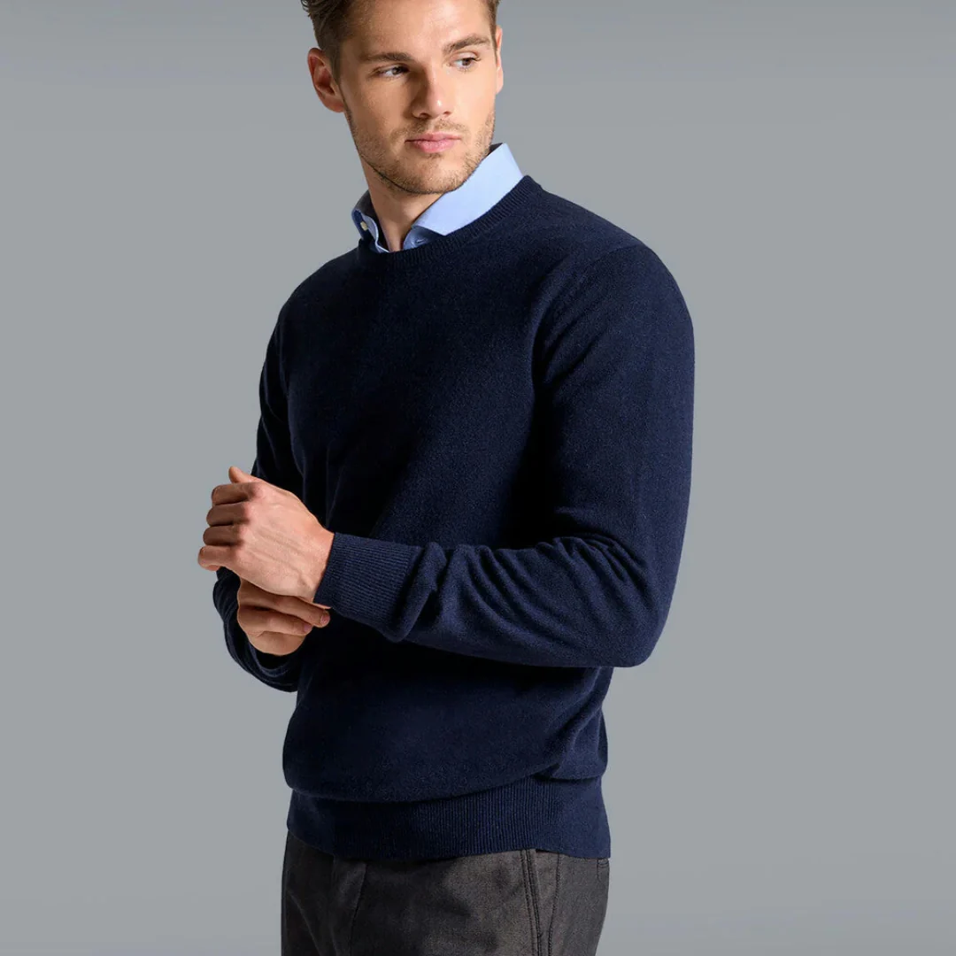 Uomo Maglione Elegante Girocollo Invernale Casual
