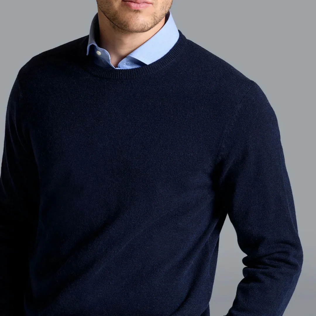 Uomo Maglione Elegante Girocollo Invernale Casual - Image 3