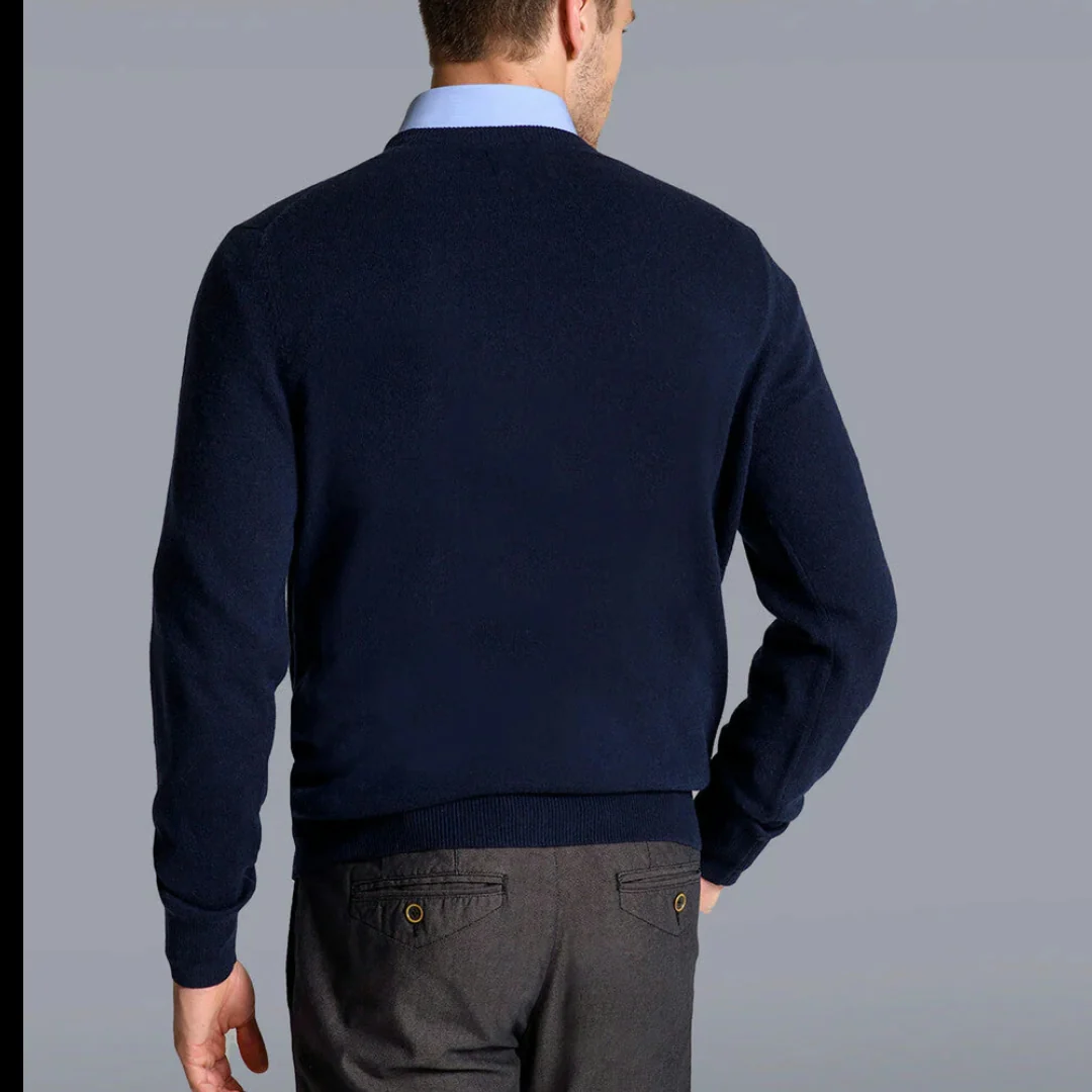 Uomo Maglione Elegante Girocollo Invernale Casual - Image 4