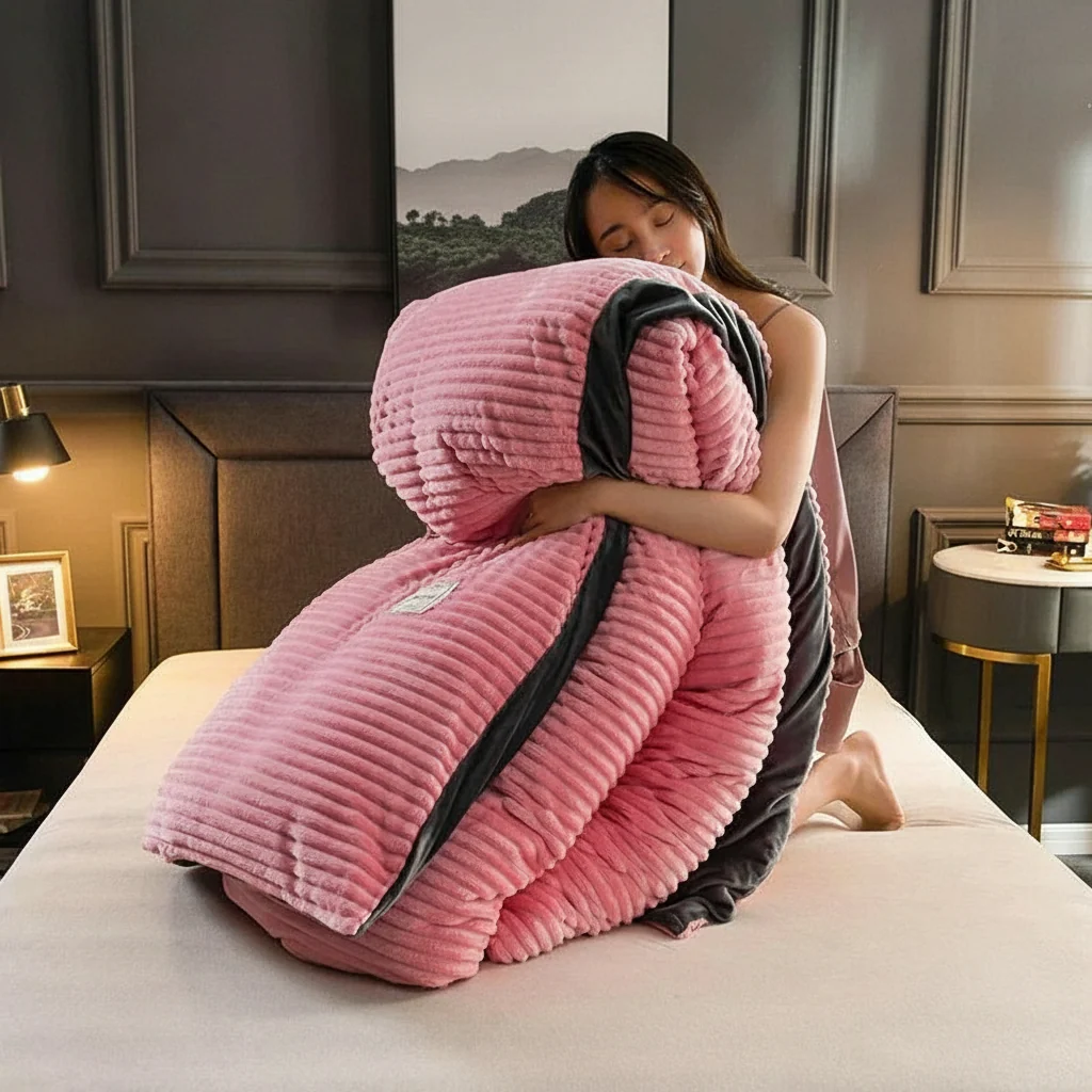 Dekbedovertrek Fleece Warm Zacht Fluweel Luxe Beddengoed - Image 7