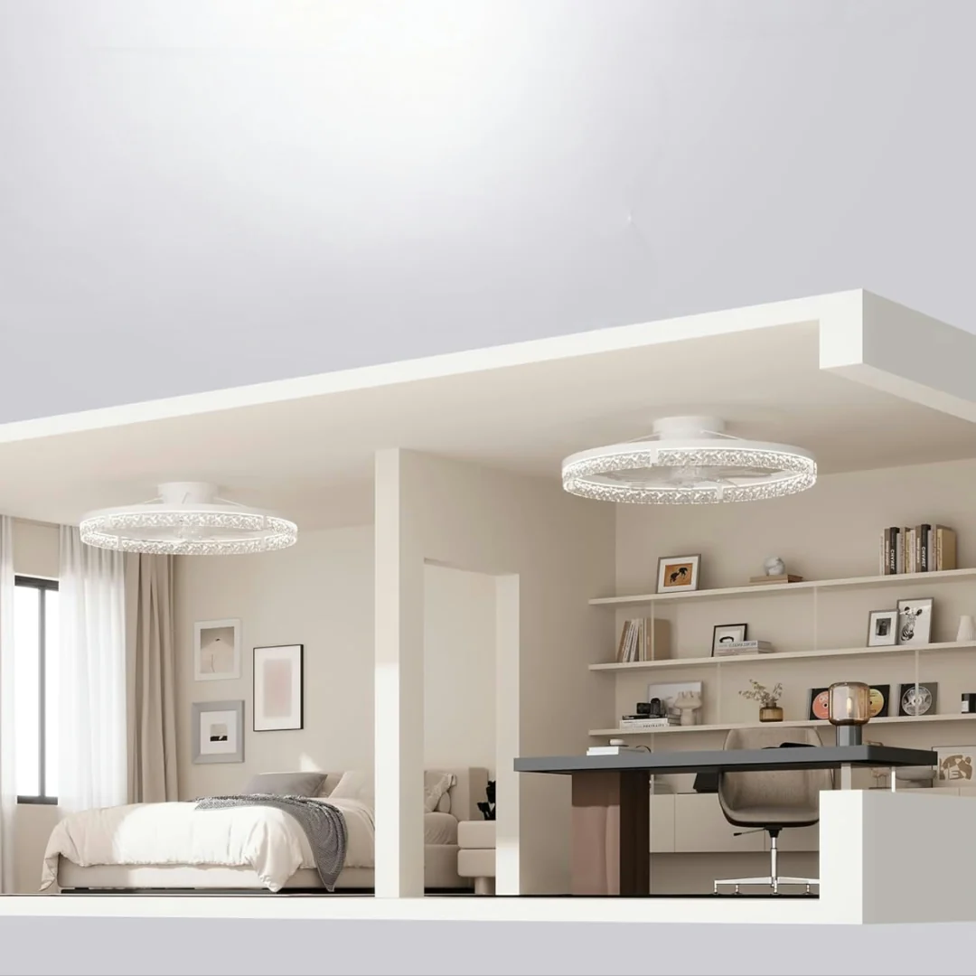 Ventilatore Soffitto LED Moderno Telecomando Silenzioso - Image 5
