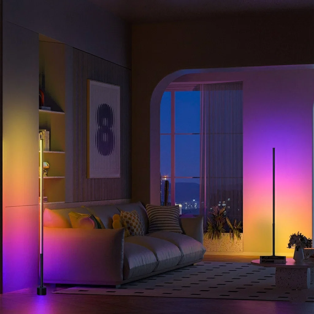 Vloerlamp LED RGB Hoeklamp Sfeerverlichting Woonkamer - Image 3