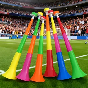 Vuvuzela WK Voetbal Stadion Set Opvouwbare Toeter 6 Stuks