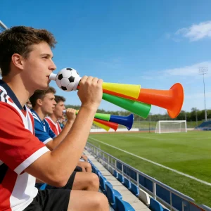 Vuvuzela WK Voetbal Stadion Set Opvouwbare Toeter