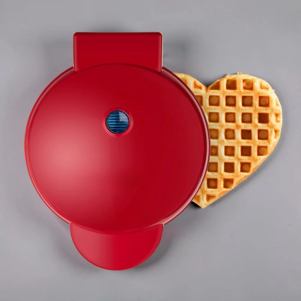 Wafelijzer Mini Wafelmaker Hartvorm Compact Elektrisch - Image 3