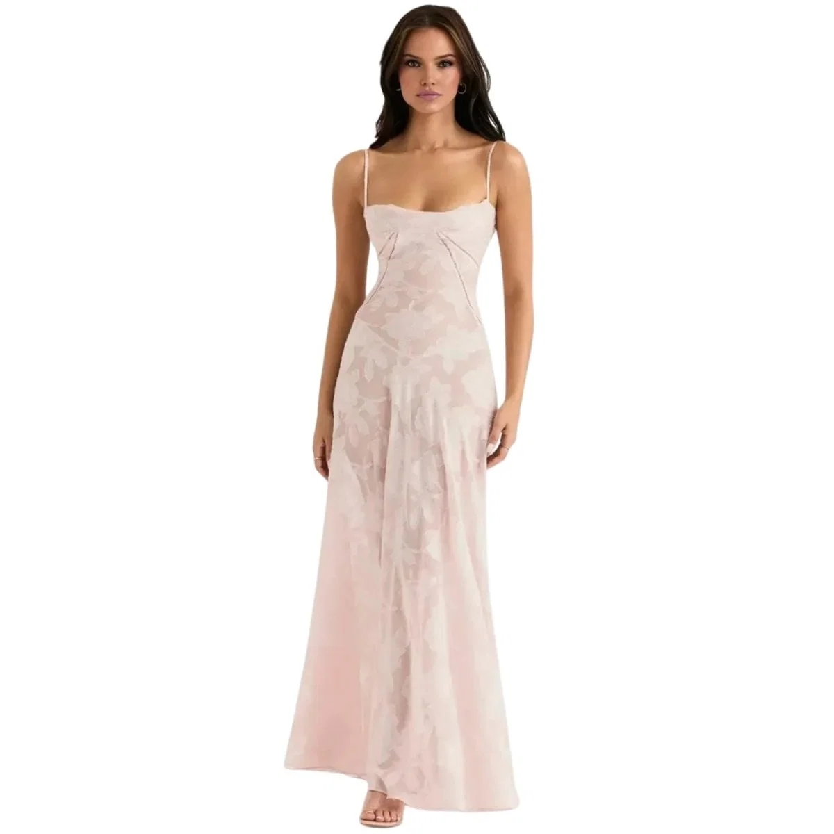 Abito Maxi Donna Corsetto Schiena Allacciata - Image 9