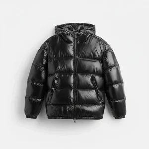 Winterjas Gewatteerd Donsjack Capuchon Koud Weer