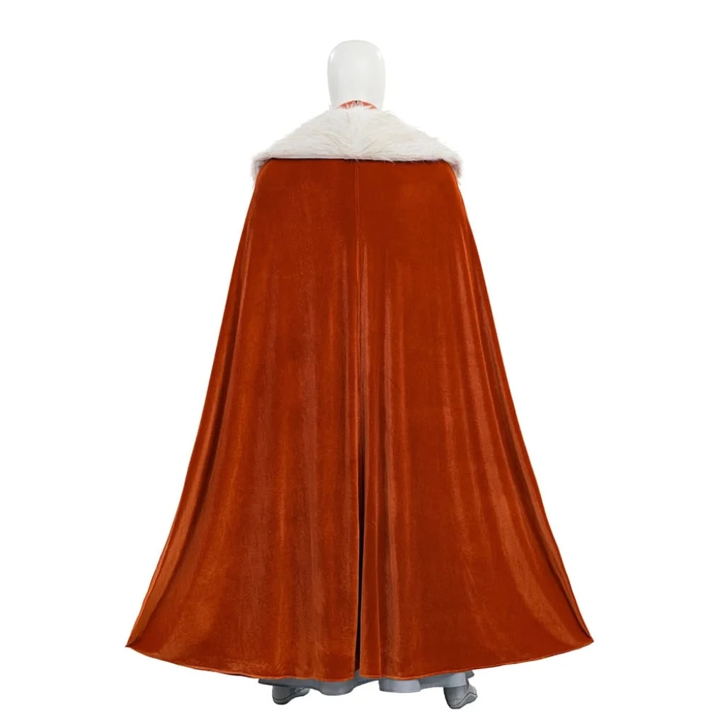 Costume Halloween Abito Lungo Supereroina Colletto Ecopelliccia - Image 6