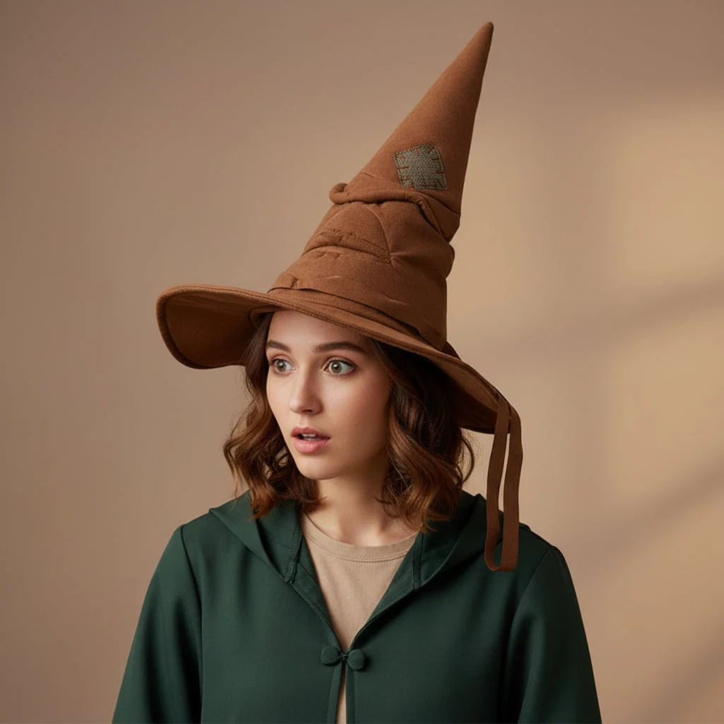 Costume Halloween Cappello Strega Punta Classica - Image 3