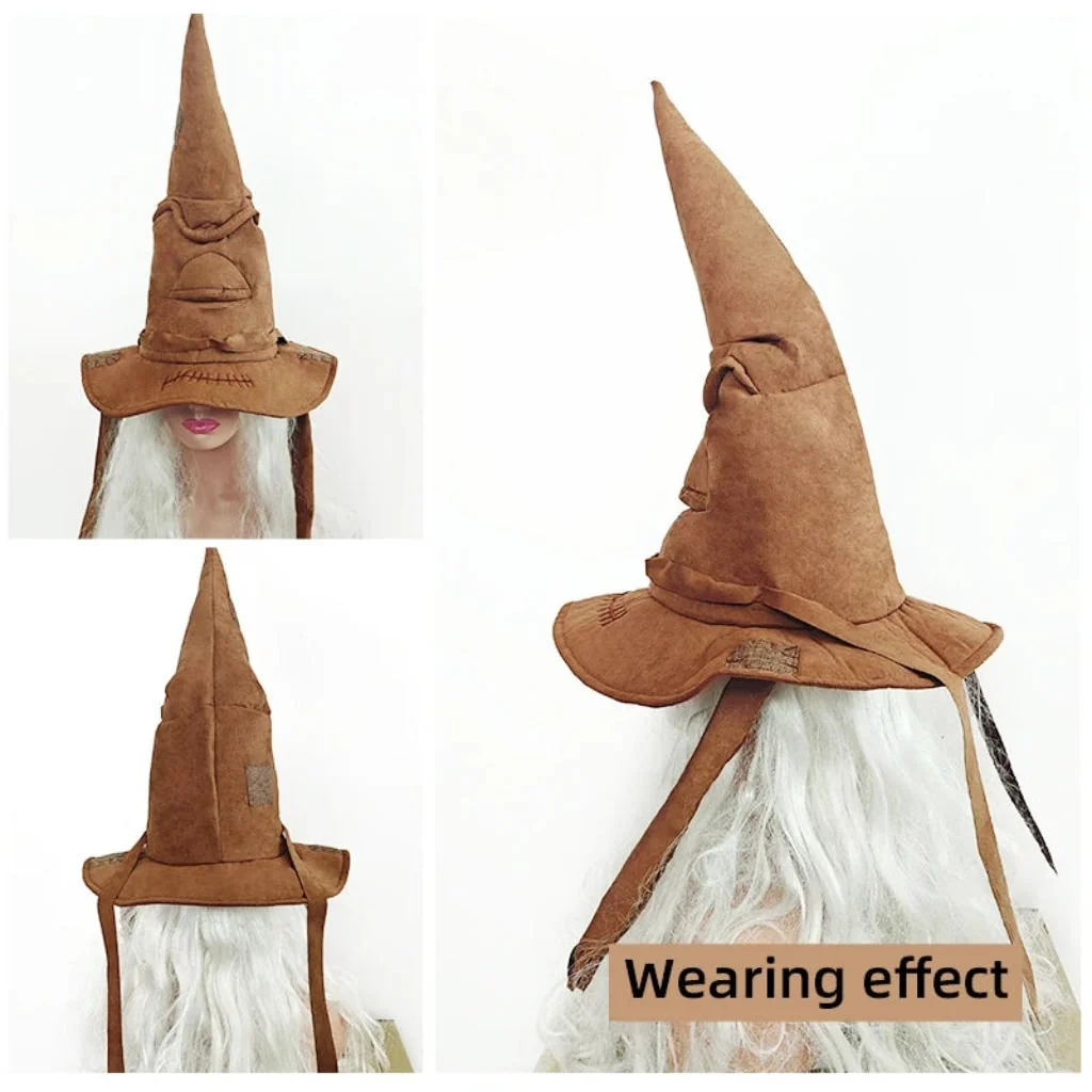 Costume Halloween Cappello Strega Punta Classica - Image 4