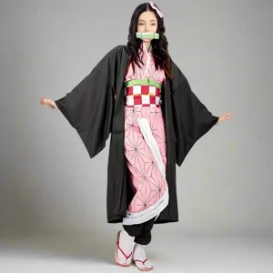 Costume Halloween Bambina Kimono Giapponese Travestimento