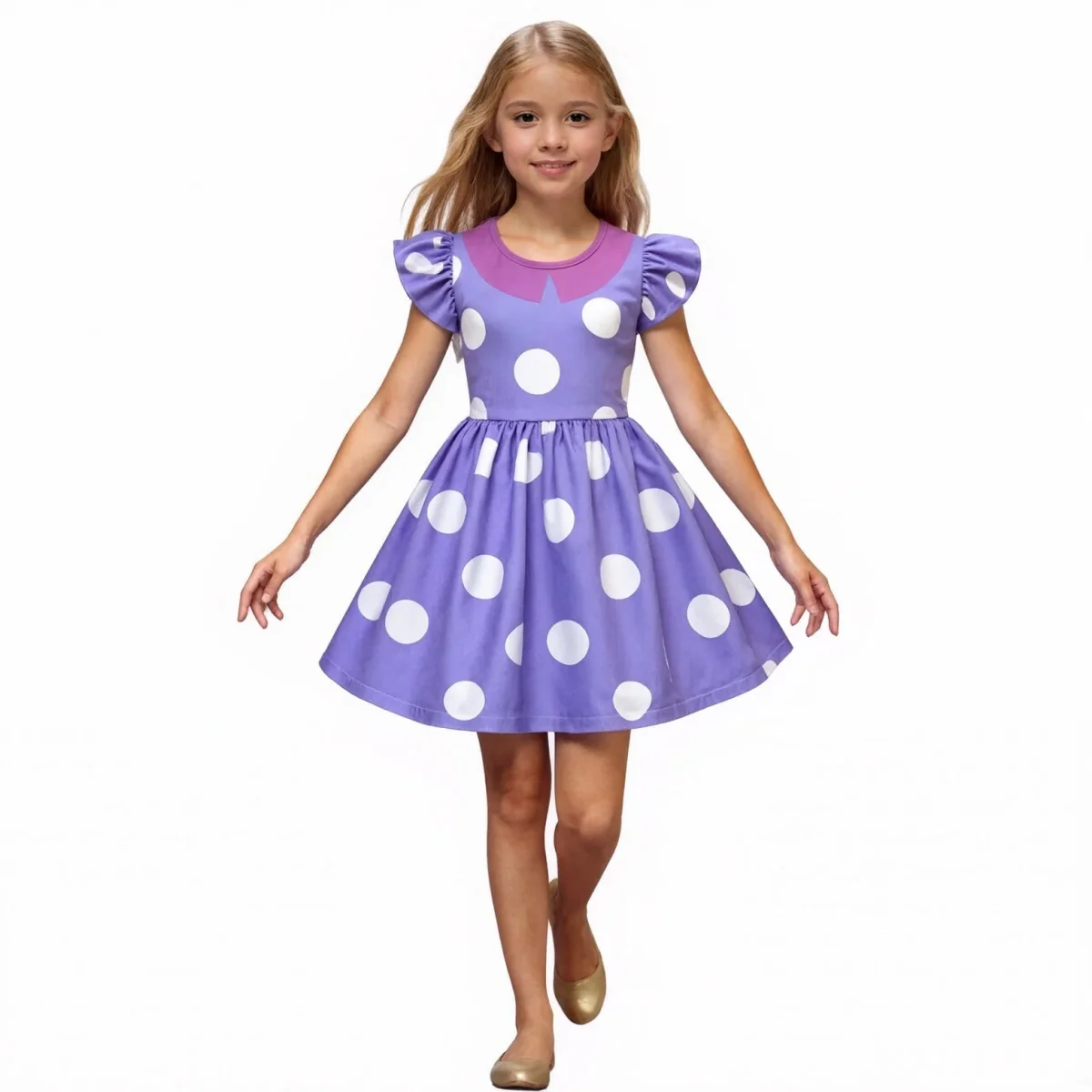 Costumi Halloween Vestito Bambina Pois Carnevale