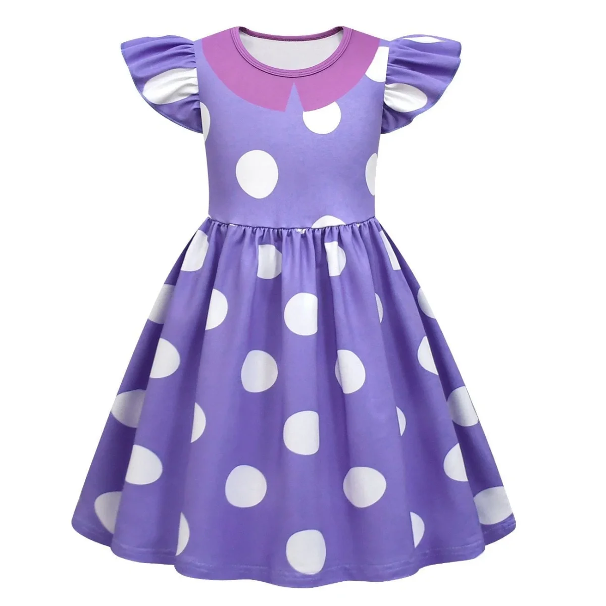Costumi Halloween Vestito Bambina Pois Carnevale - Image 4